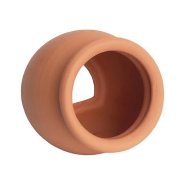 Imagem de Mairuker Jarra de cerâmica para decoração de aquário, acessório para casa de aquário Betta, caverna de esconderijo de aquário, abrigo para aquário de camarão de peixes pequenos, animais de estimação