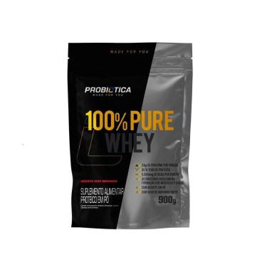 Imagem de 100% Pure Whey Refil 900g Sabor Iogurte C- Morango