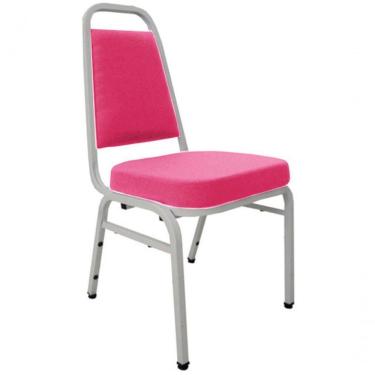 Imagem de Cadeira Empilhável Para Auditórios Linha Hotel Plus Rosa