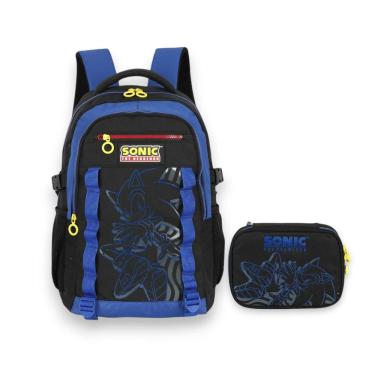 Imagem de Kit Mochila De Costas Escolar Sonic The Hedgehog