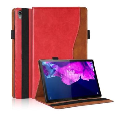 Imagem de TIPOYOPOO Capa para Lenovo Tab P11(TB-J606F/J606X)/Tab P11 Plus (TB-J616F/J616X) Capa protetora fina de couro PU de 11 polegadas com suporte para cartão capa de suporte para Lenovo Tab P11/P11+ 11 polegadas