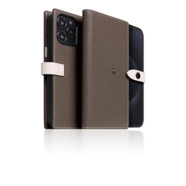 Imagem de SLG Capa carteira de couro de flor integral edição D8 para iPhone 15 Pro Max - [2 em 1] estilo diário destacável feito à mão com capa traseira MagSafe magnética e fecho de pressão, caixa de presente