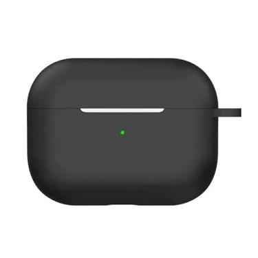 Imagem de Capa para fone de ouvido Bluetooth, capa macia de silicone - impermeável, à prova de óleo, à prova de poeira. Compatível com AirPods Pro 3, preta