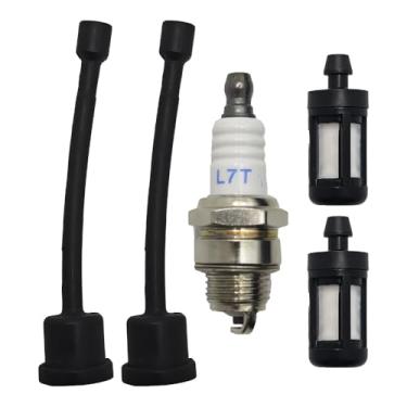 Imagem de RUURUU Kit de vela de ignição de mangueira de filtro de combustível para motosserra Stihl 08, S10, TS350, TS360 - OEM 1108 358 7702/1115 350 3503