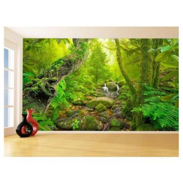Imagem de Papel De Parede Floresta Tropical Caminho Luz 3,5M Xna238 - Você Decor