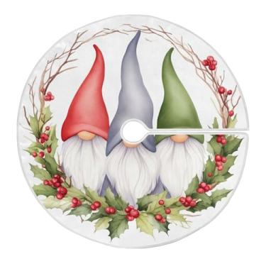 Imagem de SEHANY Saia para árvore de Natal, 122 cm, Papai Noel, vermelha, decoração de árvore de Natal, tapetes para decoração de festa de Natal em casa