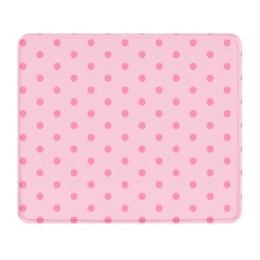 Imagem de Seorsok Tapete de mouse grande de bolinhas, mouse pads texturizados premium para laptop de escritório, tapetes de mouse bonitos quadrados laváveis com bordas costuradas estendidas base de borracha