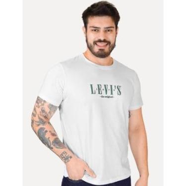 Imagem de Camiseta Levis Masculina Relaxed Center Logo Branca-Masculino