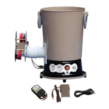 Imagem de menolana Robô de tênis de mesa, lançador automático de bolas de tênis de mesa, dispositivo profissional de treinamento elétrico para máquina de pingue-pongue, Cáqui