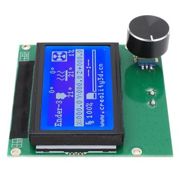 Imagem de Garosa Tela LCD da Impressora 3D Universal Metal e PC Incorporado 12864 LCD Com Cabo e Botão Compatível para Ender 3 3s 3X Pro Fácil Controle e Operação