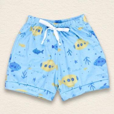 Imagem de Shorts Bebê Malha Macelin com Estampas Fofas e Elegantes - Era Uma Vez
