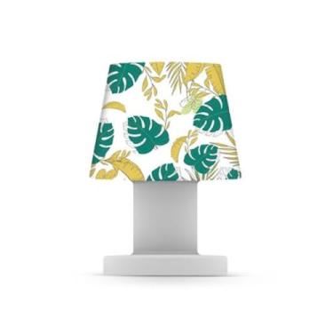 Imagem de Luminária Abajur de Mesa Pequena Costela de Adão – Estilo Natural para o Seu Ambiente.