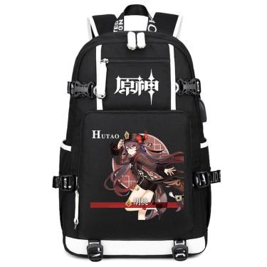 Imagem de Mochila Genshins Impacts Hu Tao Cartoon Kids School 30x14x47cm