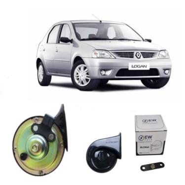 Imagem de BUZINA AUTOMOTIVA CARACOL COM PLUG/ 2 PINOS E CONECTOR PARA LOGAN 2007>2013 TIGER AUTO