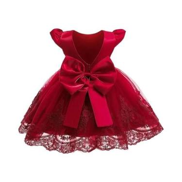 Imagem de Vestido De Princesa Vermelho Em Tule Para Meninas, Festa De Natal, Ani