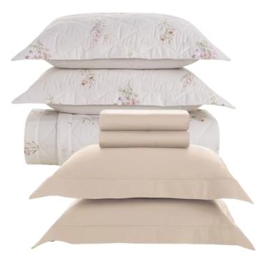 Imagem de Jogo De Colcha E Lençol Queen Karsten Algodão Egípcio 7 Pçs (Arabella, Queen)