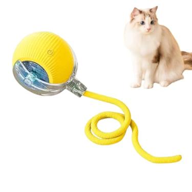 Imagem de Brinquedo Automático para Gato Interativo Elétrico Inteligente - Stimular Instinto de Caça do Ativação por Toque Liga Desliga Três Modos Operação Fácil Limpar Recarregável