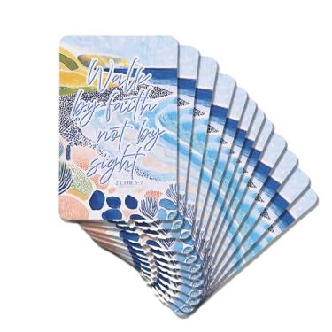 Imagem de Dicksons Marcador de livro cristão inspirador para livros, estudo da Bíblia, diários 6 x 10 cm, cartolina, caminhada da Faith, pacote com 12