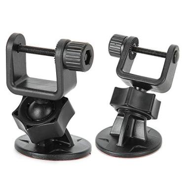 Imagem de KIMISS 2 PCS HDH3011 Mini M Suporte Ajustável para Carro Com Cabeças Em U para Painel de Instrumentos e Gravador de Janela, Suporte Giratório Montado Em Veículo 360 ° (Cabeça em forma de U)
