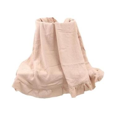 Imagem de Cobertor De Muslin De Algodão Orgânico Para Bebês, Envoltório Com Baba