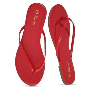 Imagem de EMMA NEW YORK Chinelos femininos, Patente vermelha, 40