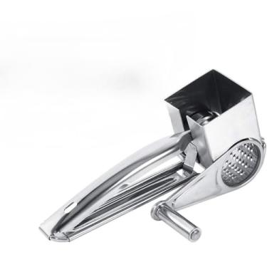 Imagem de Ralador De Queijo Em Aço Inox Profissional Triturador Manual Super Prático