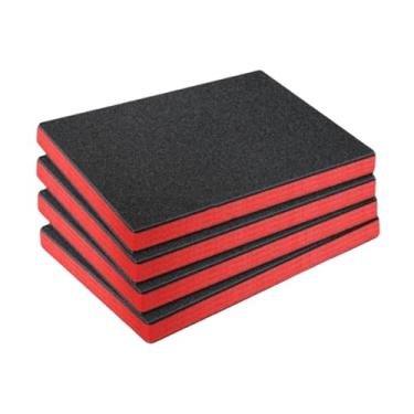 Imagem de RNXRZANK Conjunto de 4 Inserções de Espuma para Caixa de Ferramentas, Forros Multifuncionais, Recortáveis ​​e Resistentes a Impactos, Ideais para Transporte, E, 30.5 Cm X 25.5 Cm X