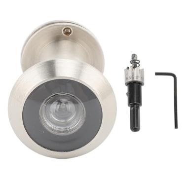 Imagem de FTVOGUE Porta Viewer Peephole 200 Ângulo De Visão Amplo Porta Frente Peep Hole Portas De Segurança Em Casa Visualizador Escopo Com 360 Graus Tampa Privada (Prata)