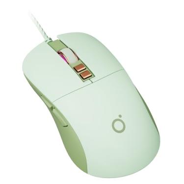 Imagem de SEUNKWANG EWEADN G309 Mouse com fio, mouse ergonômico com 7 botões para computador com 2400 DPI, 4 níveis de ajuste DPI, mouse USB óptico de escritório com cabo de 1,8 m para laptop, PC, desktop