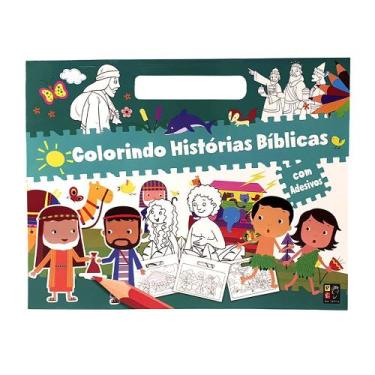 Imagem de Colorindo histórias bíblicas com adesivos - PE DA LETRA, 3