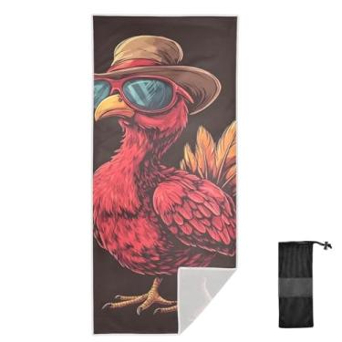 Imagem de Joitme Óculos de sol retrô Turquia marrom toalha de praia infantil, 76 x 152 cm, toalhas de chuveiro, toalhas para homens