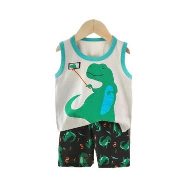 Imagem de Conjunto De Roupa Infantil De Verão Para Meninos E Meninas, Colete De 