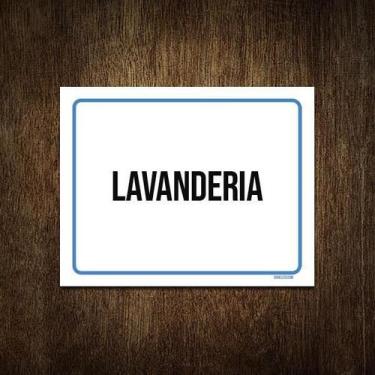 Imagem de Placa Ambiente Sinalização Setor Lavanderia 18X23 - Sinalizo