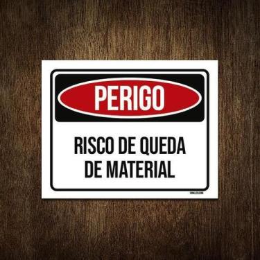 Imagem de Placa Perigo Risco De Quedade Material 27X35 - Sinalizo.Com