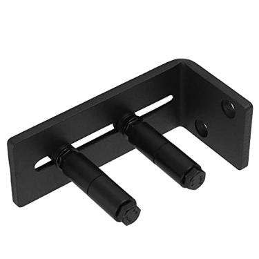 Imagem de Generic Guia Inferior da Porta Deslizante Montada na Parede Kit de Hardware de Aço Carbono para Estabilização Ideal para Portas de Celeiro e Deslizantes 4,1 X 1,6 pol.