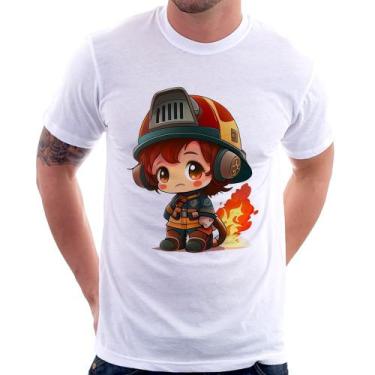 Imagem de Camiseta Bombeiro Mirim - Foca na Moda, Branco, GG