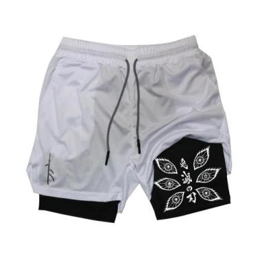 Imagem de Shorts De Verão Masculinos Para Corrida Com Estampa Do Anime Demon Sla