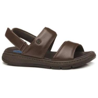 Imagem de Sandália Pegada Couro Masculina-Masculino
