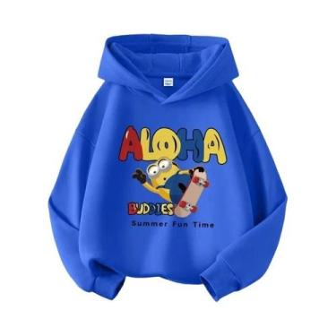 Imagem de Moletom Com Capuz Estampado Minions Despicable Me Para Meninos E Menin