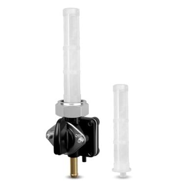 Imagem de Válvula de combustível Petcock 22 mm saída reta para Harley Davidson Sportster 883 XL883 1200 XL1200 1995-2006, substitui 62169-95 62169-95B, sistema de vácuo Petcock