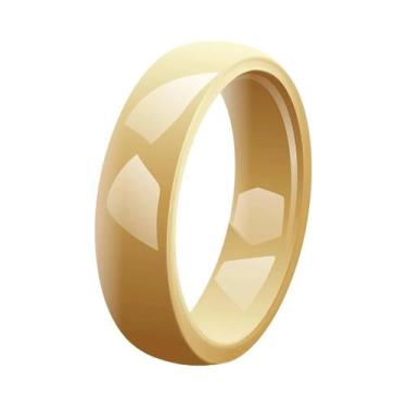 Imagem de Anel De Cerâmica De 6mm De Largura Para Homens E Mulheres, Aliança Hip