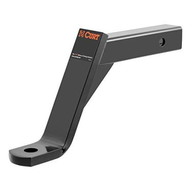Imagem de CURT Suporte de bola de engate de reboque 45100 Classe 3, serve para receptor de 5 polegadas, 2,2 kg, furo de 2,5 cm, queda de 20,3 cm
