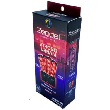 Imagem de Farol Led Strobo Automotivo Sinalização Profissional+Central Controle Giroflex Viatura Polícia Segurança Ambulância Guincho 7 Efeitos - Zendel (4, Vermelho)