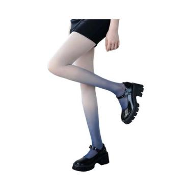 Imagem de Meia-calça Feminina Sexy Com Degradê, Fina, Transparente, Estilo Lolit