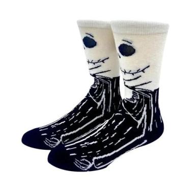 Imagem de Meias Longas Masculinas Com Personagens De Desenho Animado Confortávei