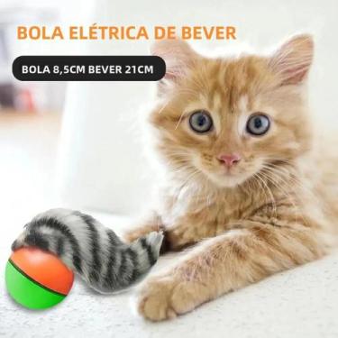 Imagem de Brinquedo Interativo Elétrico De Bola Rolante Para Cães E Gatos, Supri