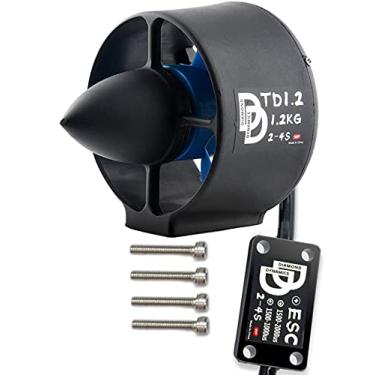 Imagem de Propulsor subaquático de 1,2 kg, motor sem escovas de 12 V com ESC bidirecional totalmente à prova d'água para ROV, barco RC, veículo subaquático, mergulho, fotografia do fundo do mar, exploração do mar (CW)