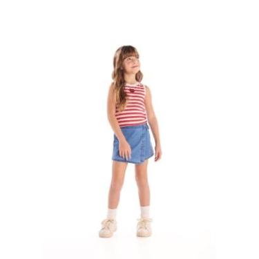 Imagem de Conjunto Cropped Short-Saia Jeans Quimby-Feminino