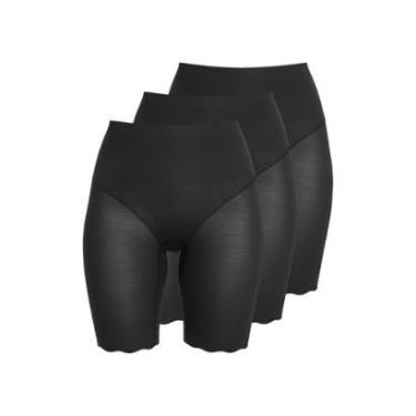 Imagem de Kit com 3 Bermudas Feminina Modeladora Liz 74384-Feminino