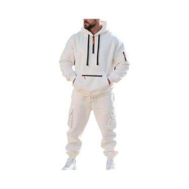 Imagem de Conjunto De Roupa Esportiva Masculina De Outono E Inverno Com Moletom 